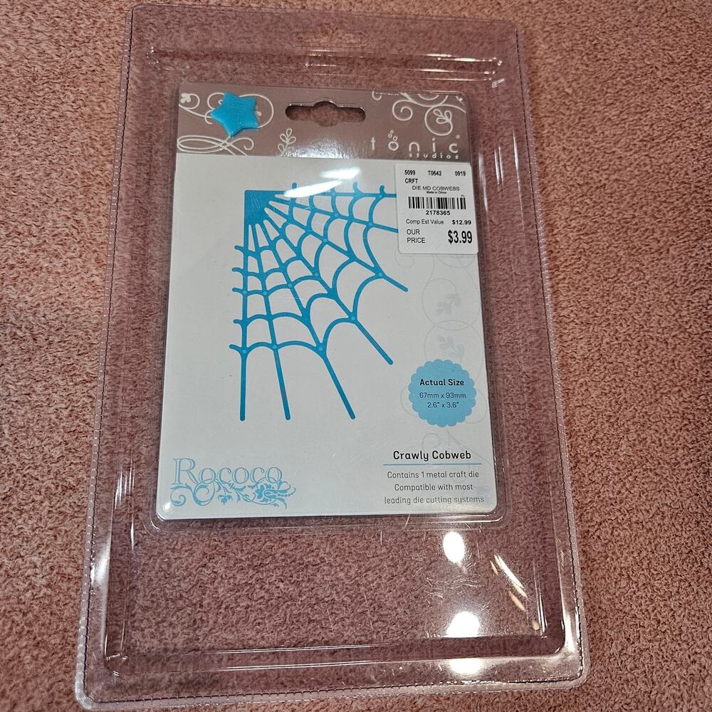 Tonic Studios Rococo Crawly Cobweb Metal Craft Die